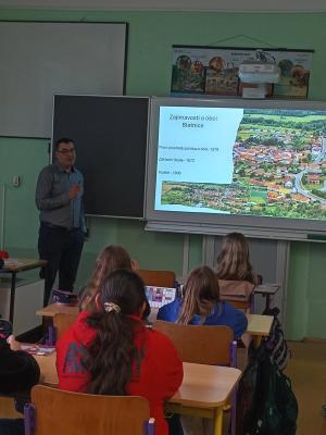 Návštěva pana starosty ve výuce