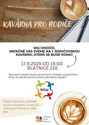 Pozvánka na rodičovskou kavárnu